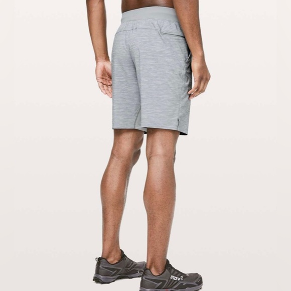 Lululemon T.H.E. Short *Linerless 9" Heather Allover Sea Salt Light Cast Size L‎ - Picture 2 of 10